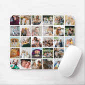 Maak Je Eigen 30 x Foto Collage Vierkant Raster Muismat (Met muis)