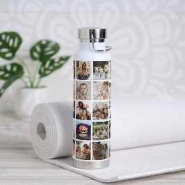 Maak Je Eigen 30 x Foto Collage Vierkant Raster Waterfles