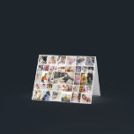 Maak Je Eigen 35 Foto Collage Feestdagen Kaart<br><div class="desc">Personaliseer je fotografie. Je kunt dit aangepaste product maken voor speciale gelegenheden zoals huwelijken,  verjaardagen,  Kerstmis,  Feestdagen,  Herdenkingen,  Afstuderen,  Jubilea en meer. Het kan ook worden gegeven als cadeau aan je beste vriend,  goede vriend,  familie en verwanten.</div>