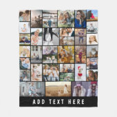 Maak Je Eigen 35 Foto Collage Fleece Deken (Voorkant)