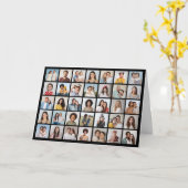 Maak Je Eigen 35 Foto Collage Kaart (Gele Bloem)