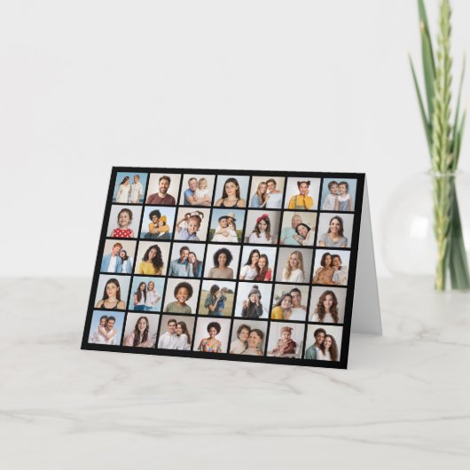 Maak Je Eigen 35 Foto Collage Kaart (Voorkant)