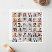 Maak je eigen 36 foto collage notitiekaartje (Voorkant / Achterkant in situ)