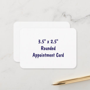 Maak je eigen 3.5" x 2.5" afgerond afsprakenkaartje