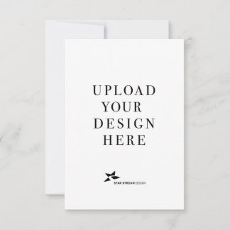 Maak Je Eigen 3.5x5 Portret RSVP Kaartje