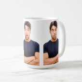 Maak je eigen 3 foto aangepaste afbeelding koffiemok (Voorkant rechts)