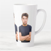 Maak je Eigen 3 Foto Aangepaste Afbeelding Latte Mok (Rechts)