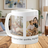 Maak Je Eigen 3 Foto Aangepaste Citaat Koffiemok