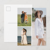 Maak Je Eigen 3 Foto Collage Briefkaart (Voorkant / Achterkant)
