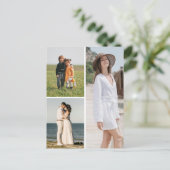 Maak Je Eigen 3 Foto Collage Briefkaart (Staand voorkant)