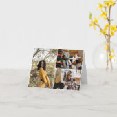 Maak je eigen 3 foto collage kaart (Gele Bloem)