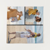 Maak Je Eigen 3 Foto Collage Wandkleed (Voorkant (horizontaal))