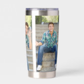 Maak Je Eigen 3 Foto Geïsoleerde Drinkbeker (Achterkant)