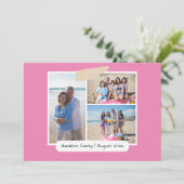 Maak je eigen 3 fotocollage gepersonaliseerde Kaar Kaart (Staand voorkant)