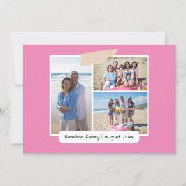Maak je eigen 3 fotocollage gepersonaliseerde Kaar Kaart