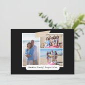 Maak je eigen 3 fotocollage gepersonaliseerde Kaar Kaart (Staand voorkant)