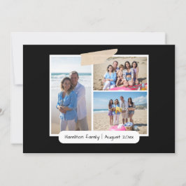 Maak je eigen 3 fotocollage gepersonaliseerde Kaar Kaart