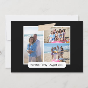 Maak je eigen 3 fotocollage gepersonaliseerde Kaar Kaart