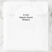 Maak je eigen 3 inch glanzend ronde sticker (Tas)