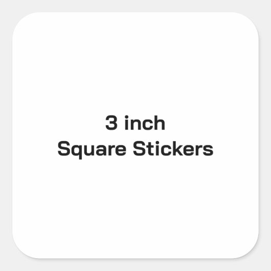 Maak je eigen 3 inch glanzend vierkante sticker (Voorkant)