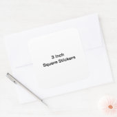 Maak je eigen 3 inch glanzend vierkante sticker (Envelop)