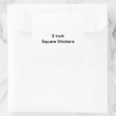 Maak je eigen 3 inch glanzend vierkante sticker (Tas)