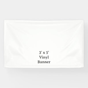 Maak je eigen 3' x 5' indoor vinyl banner