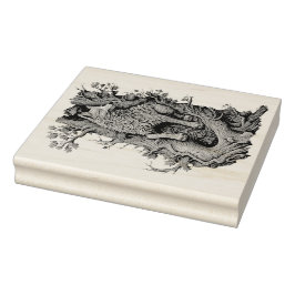 Maak je eigen 3D Faux Bois Gesneden Houten Wolf Rubberstempel
