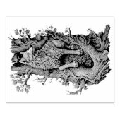 Maak je eigen 3D Faux Bois Gesneden Houten Wolf Rubberstempel (Afrduk)