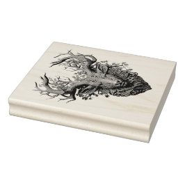 Maak je eigen 3D Faux Bois Vergulde Gesneden Satyr Rubberstempel