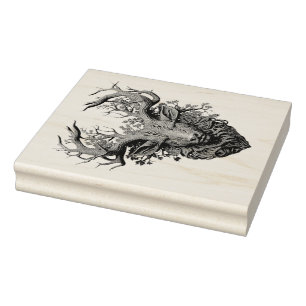Maak je eigen 3D Faux Bois Vergulde Gesneden Satyr Rubberstempel