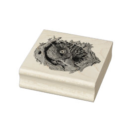 Maak je eigen 3D namaak houtsnijwerk raaf Rubberstempel
