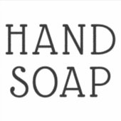 Maak Je Eigen 3X3 Handzeep Label (Voorkant)