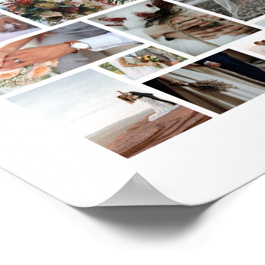Maak je eigen 46 foto collage poster (Hoek)