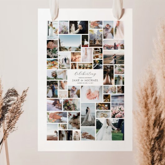 Maak je eigen 46 foto collage poster