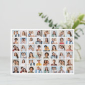 Maak je eigen 48 foto collage begrroeting kaart (Staand voorkant)
