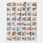 Maak Je Eigen 48 Foto Collage Fleece Deken (Voorkant)