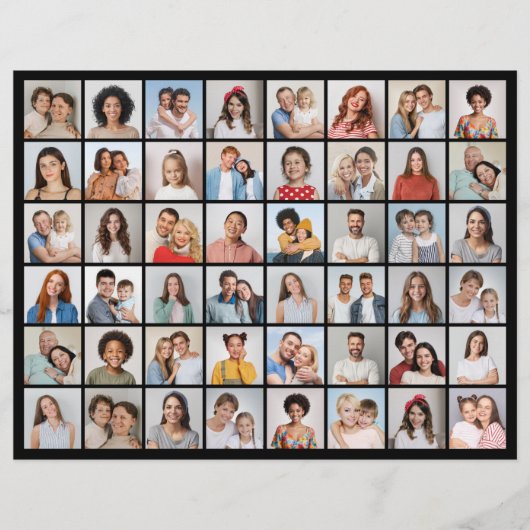 Maak Je Eigen 48 Foto Collage  Flyer (Voorkant)