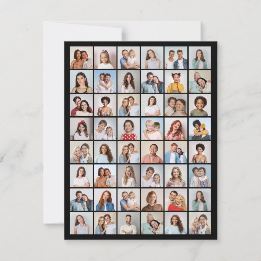 Maak Je Eigen 48 Foto Collage Kaart (Voorkant)