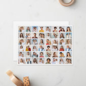 Maak Je Eigen 48 Foto Collage  Notitiekaartje (Voorkant / Achterkant in situ)