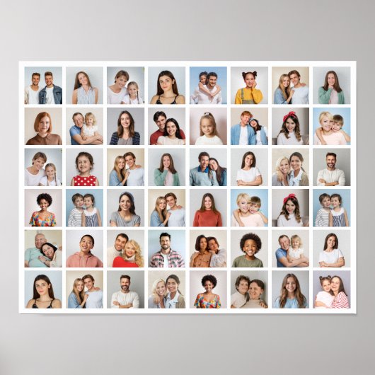 Maak Je Eigen 48 Foto Collage Poster (Voorkant)