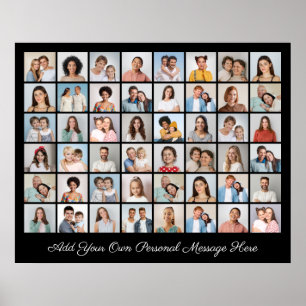 Maak Je Eigen 48 Foto Collage Voeg Je Groet Toe Poster