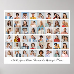 Maak Je Eigen 48 Foto Collage Voeg Je Groet Toe Poster