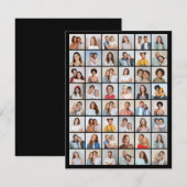 Maak Je Eigen 48 Foto Collage Wenskaart (Voorkant / Achterkant)