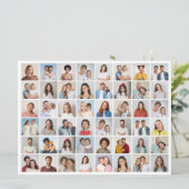 Maak Je Eigen 48 Foto Collage Wenskaart Kaart (Staand voorkant)