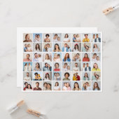 Maak Je Eigen 48 Foto Collage Wenskaart Kaart (Voorkant / Achterkant in situ)