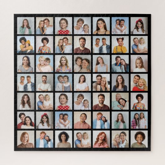 Maak Je Eigen 49 Foto Collage Legpuzzel (Verticaal)
