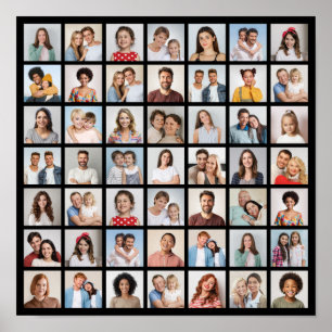 Maak je eigen 49 foto collage poster