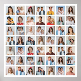 Maak je eigen 49 foto collage poster