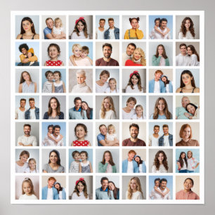 Maak je eigen 49 foto collage poster